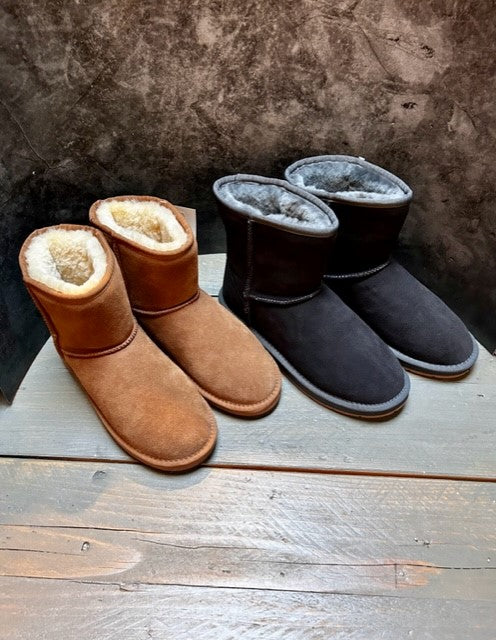 Horze Damen Winterschuhe Fell Damen Stiefel Boots Mit Schaffell